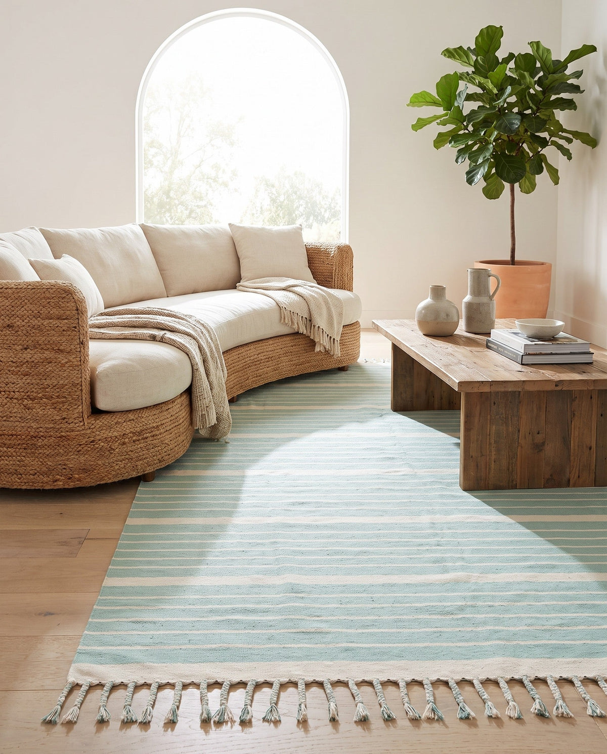 Hand Woven Chindi Cotton Rug