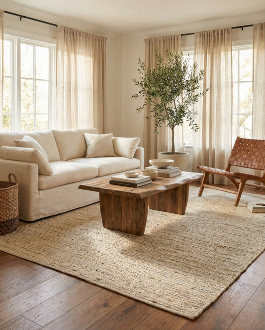 Handmade Braided Jute Rug
