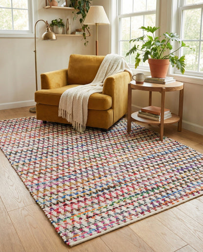 Hand Woven Braided Chindi Rug