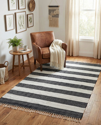 Hand Woven Chindi Rag Rug