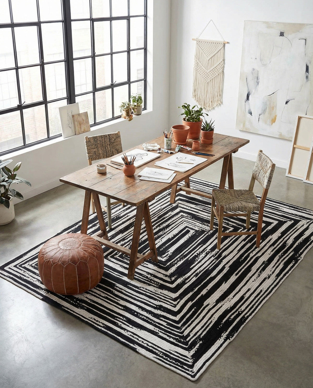 Handmade Braided Chindi Rug