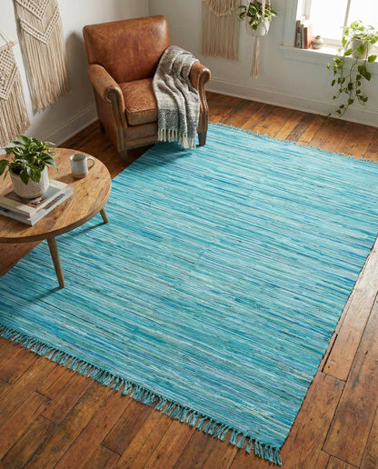 Hand Woven Chindi Cotton Rug