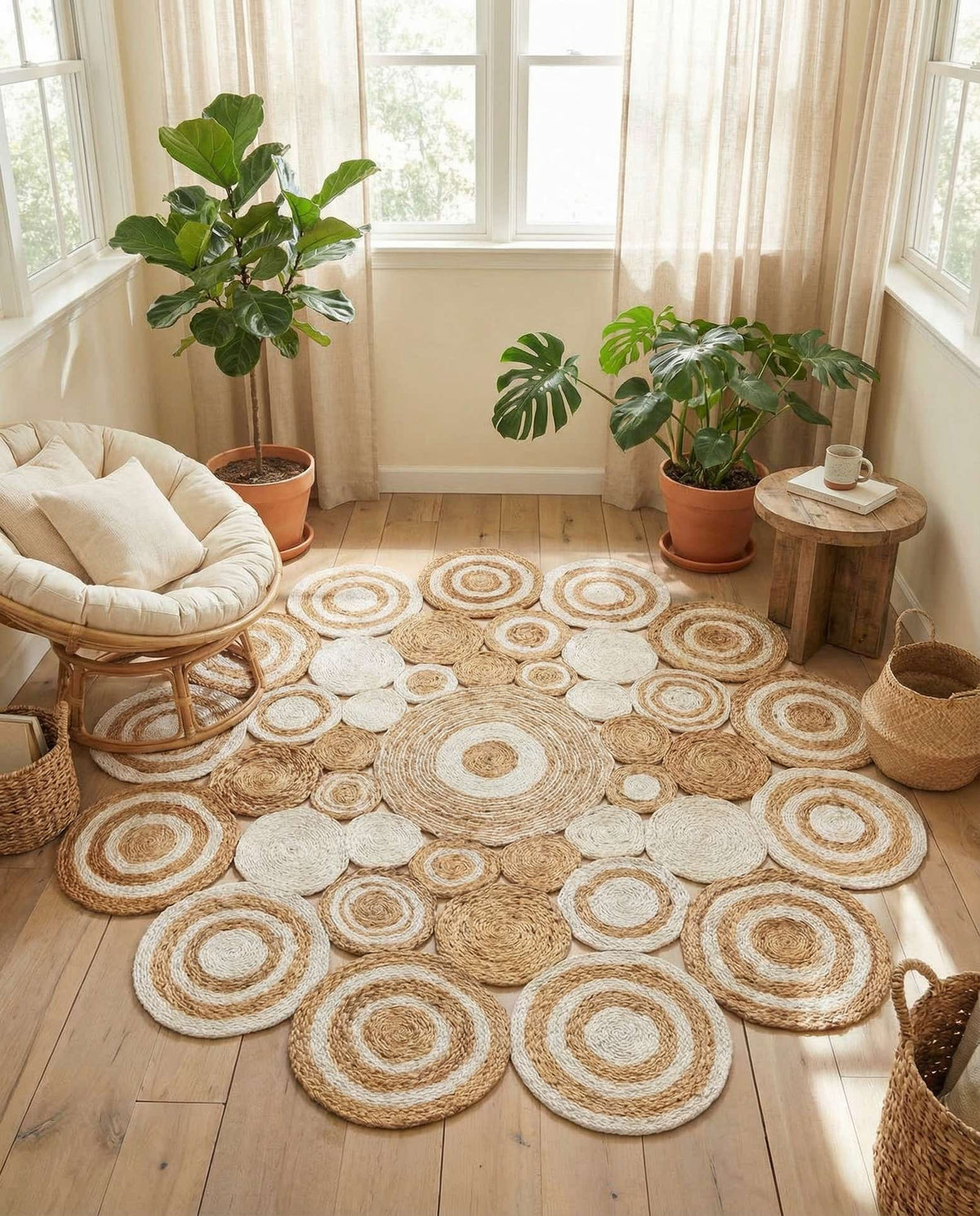 Braided Jute Hand Braided Round Rug