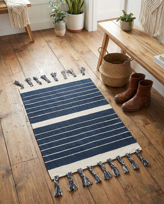 Hand Woven Chindi Cotton Rug