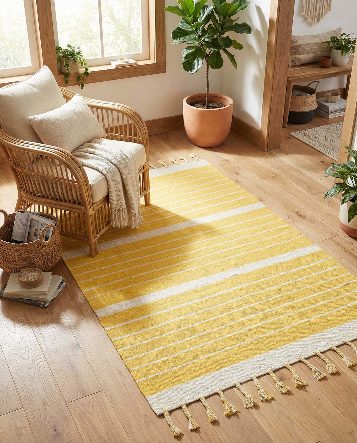 Hand Woven Chindi Cotton Rug