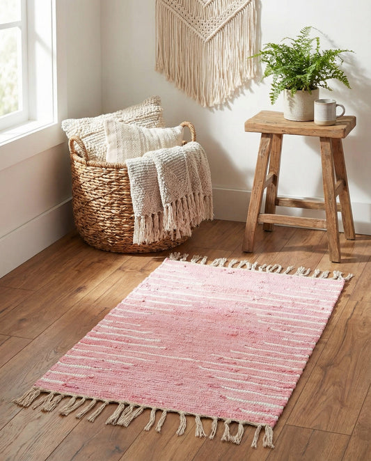 Hand Woven Chindi Cotton Rug