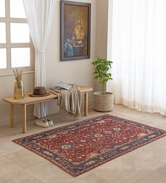 Crimson Estate Heritage rug - styled room view