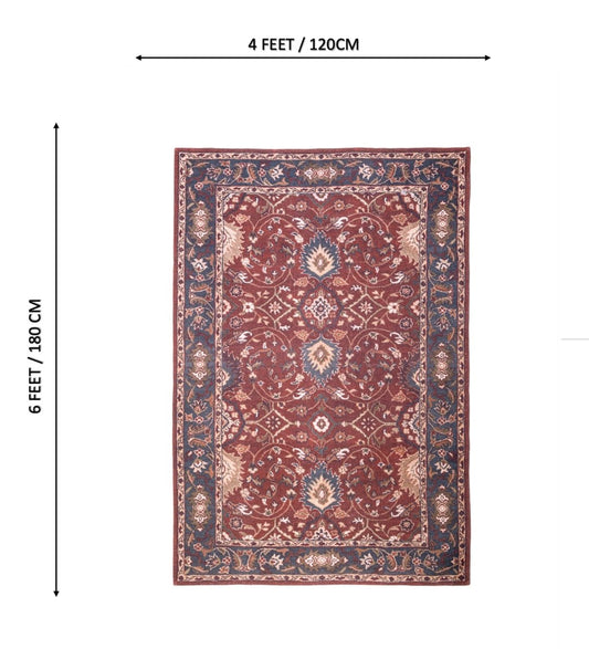 Crimson Estate Heritage rug - back view