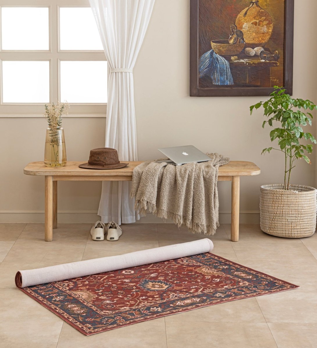 Crimson Estate Heritage rug - side view