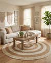 Braided Jute Hand-Braided Area Rug 100% Natural Fiber