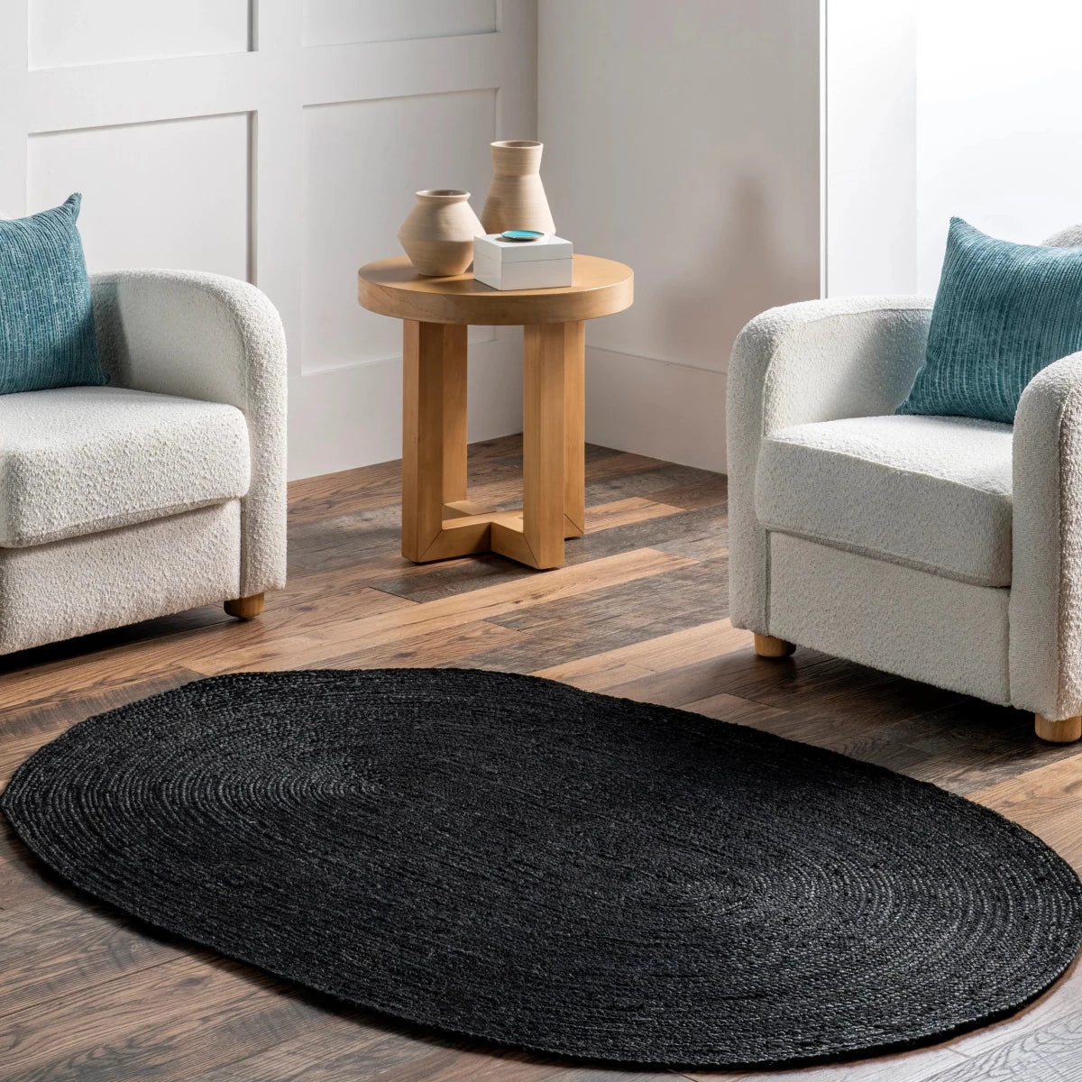DARK BREEZE BRAIDED RUG
