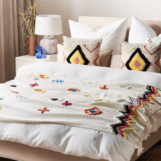 DAULET - Cotton Embroidery Throw