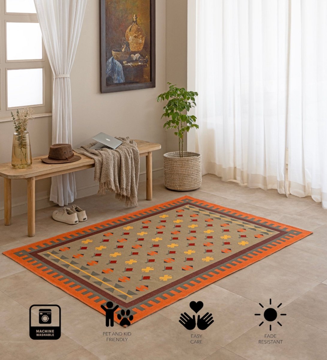 Desert Ember Tribal Rug
