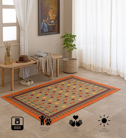 Desert Ember Tribal rug - texture close-up