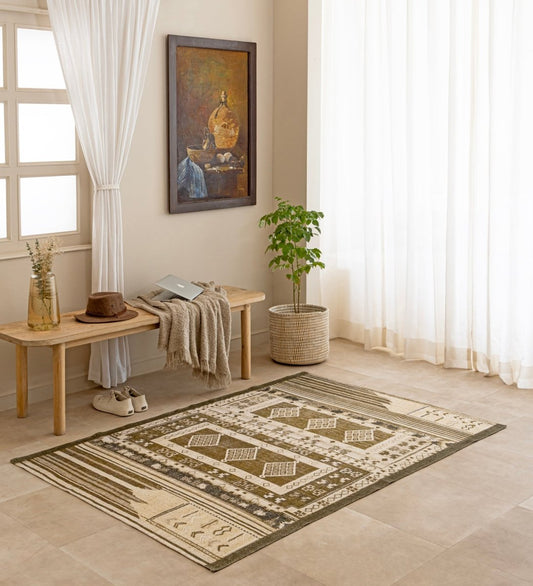Desert Mosaic Heritage rug - back view