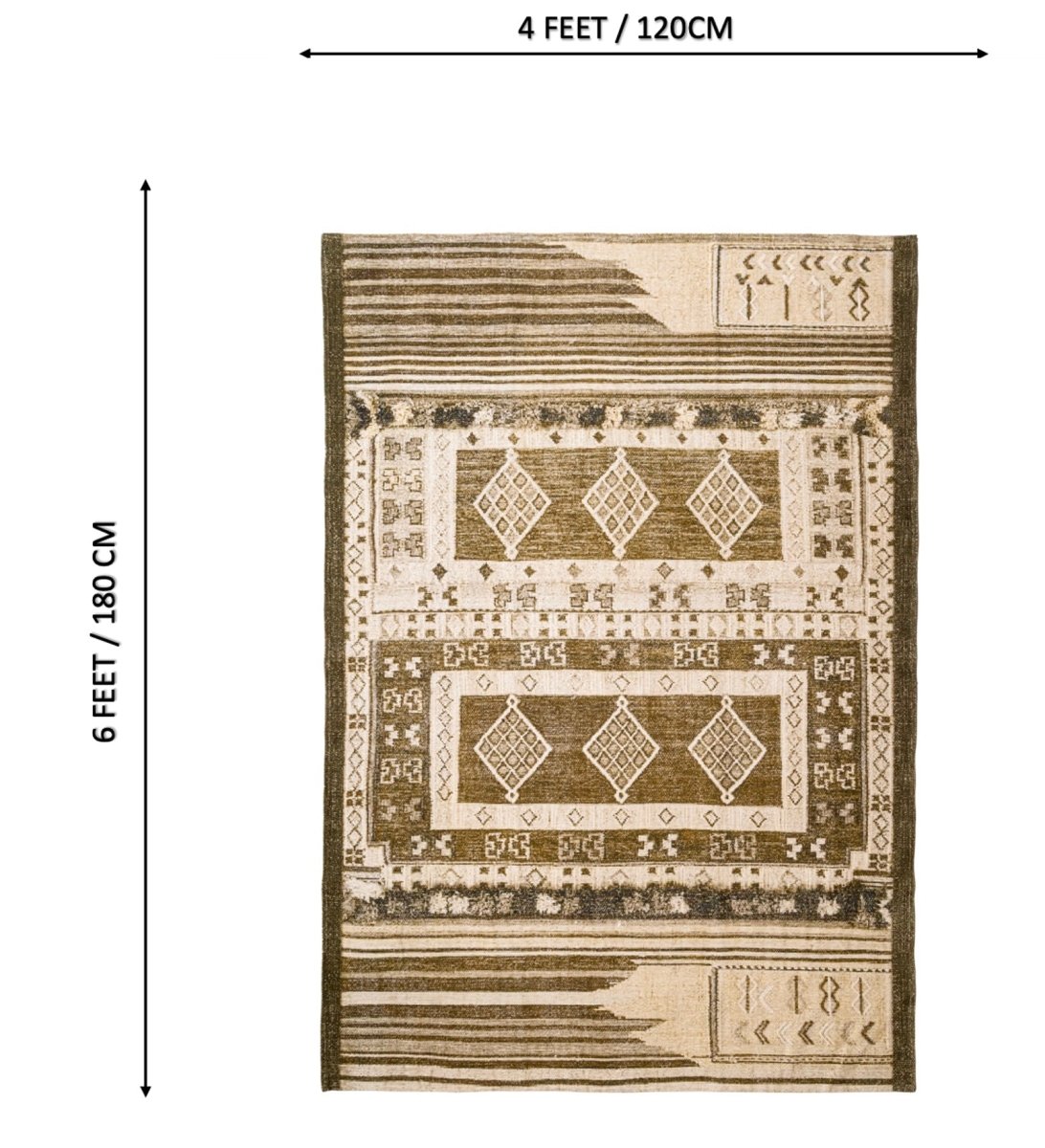 Desert Mosaic Heritage rug - size reference view