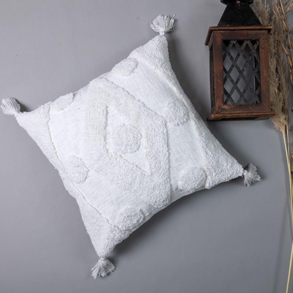 DIKJOT   - Tufted Decorative Pillow Cover