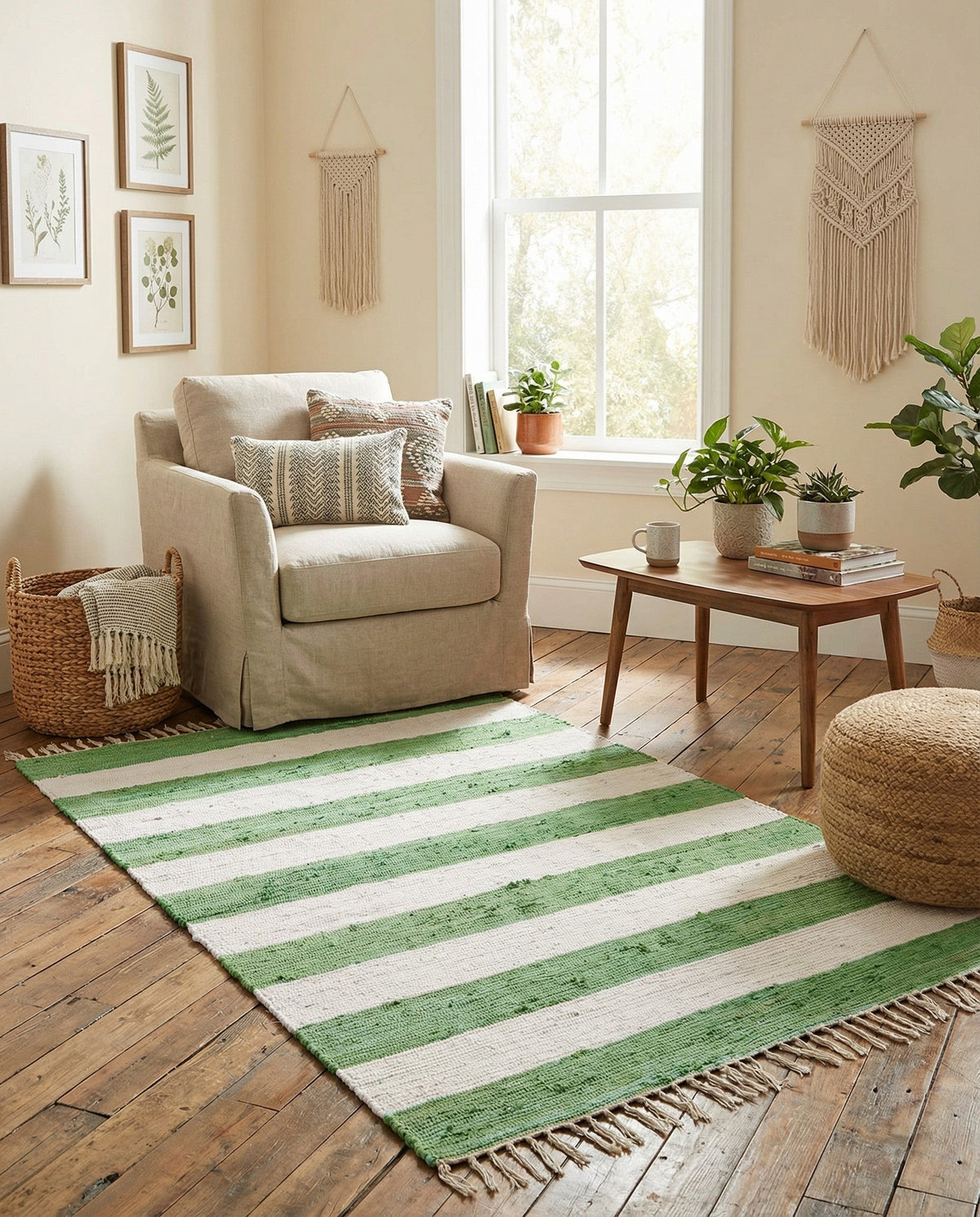 Hand Woven Chindi Rag Rug