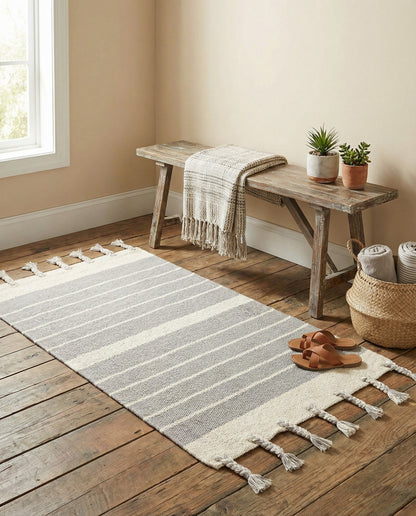 Hand Woven Chindi Cotton Rug