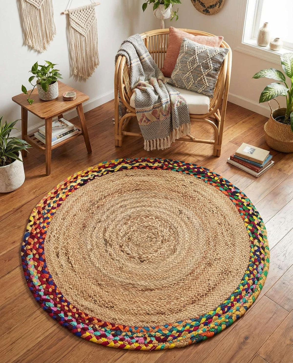 Braided Jute Hand Braided Round Rug