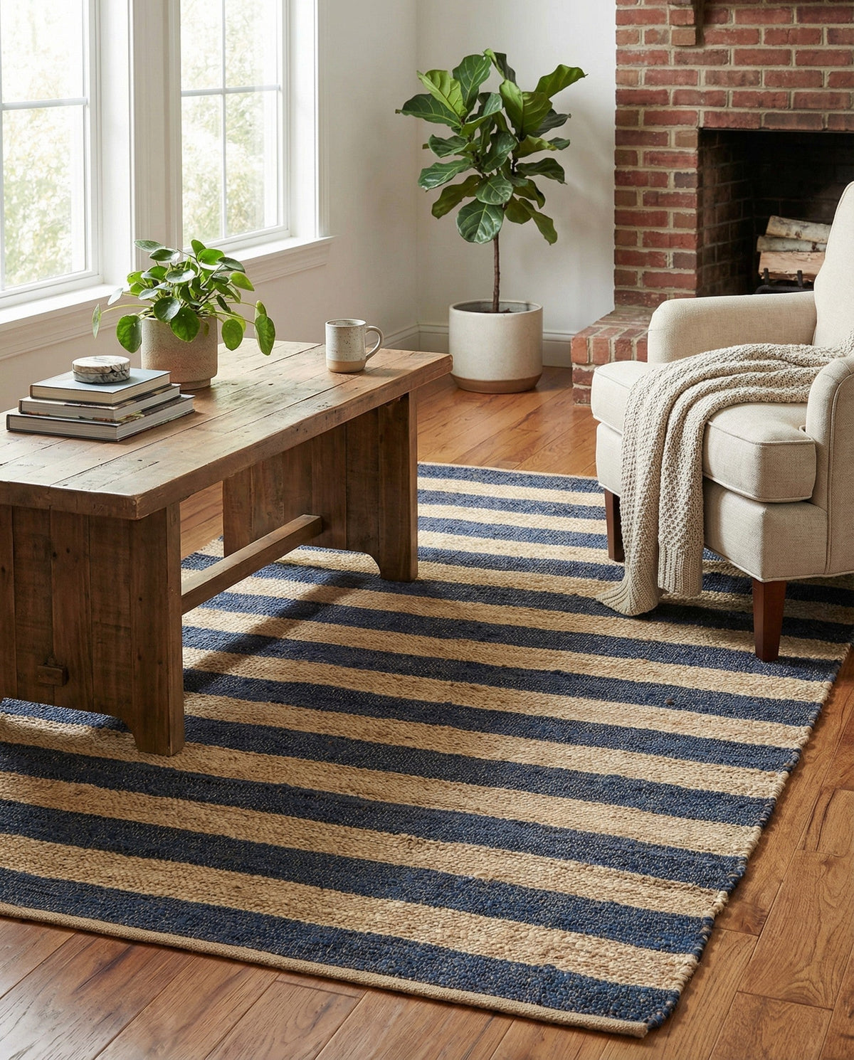 Handmade Braided Jute Rug