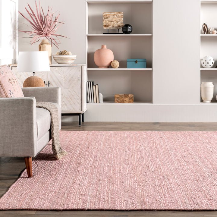 FIONA PINK BRAIDED RUG
