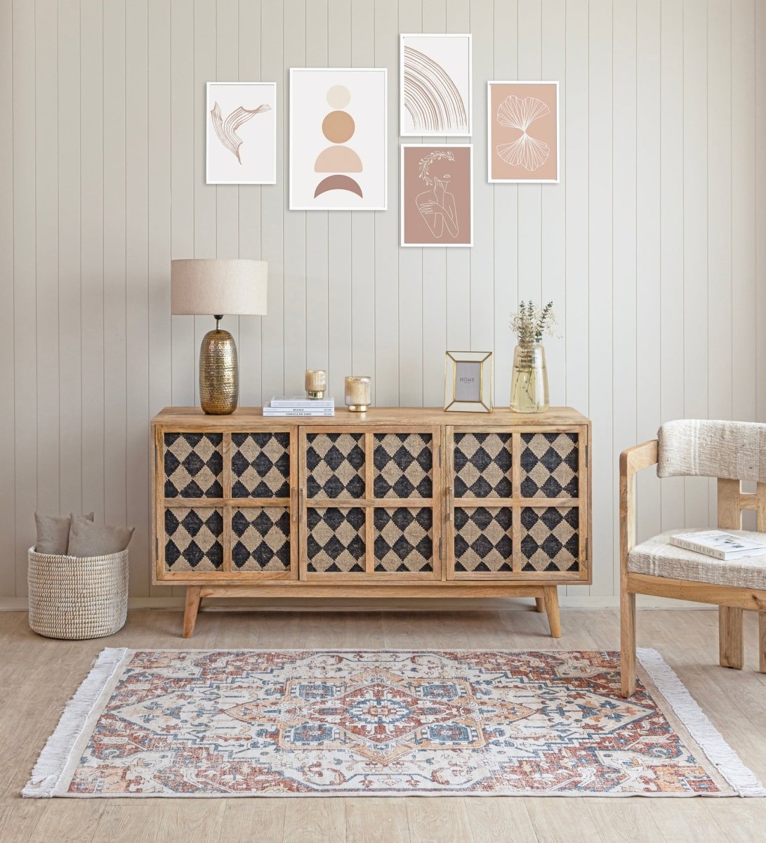 Ivory Meadow Vintage rug - texture close-up
