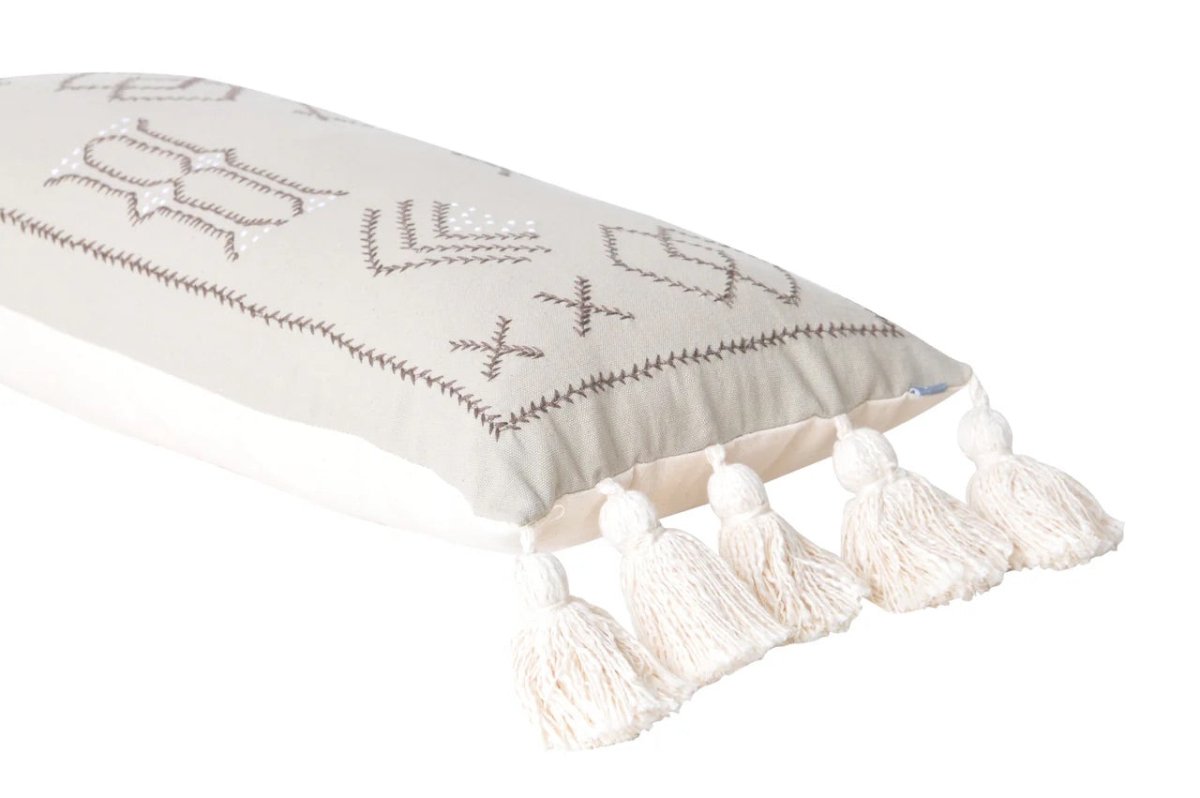JYE  - Hand-Embroidered Pillow Cover