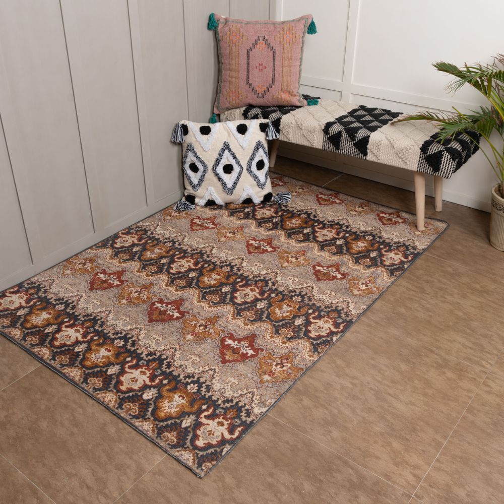 KASHMIRI - COTTON DIGITAL PRINTED RUG