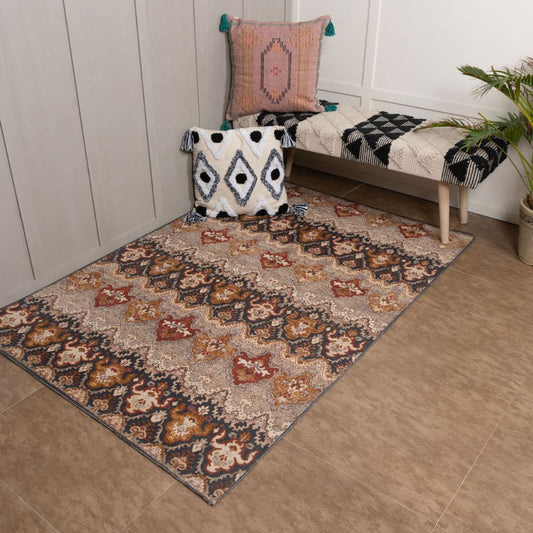 KASHMIRI - COTTON DIGITAL PRINTED RUG