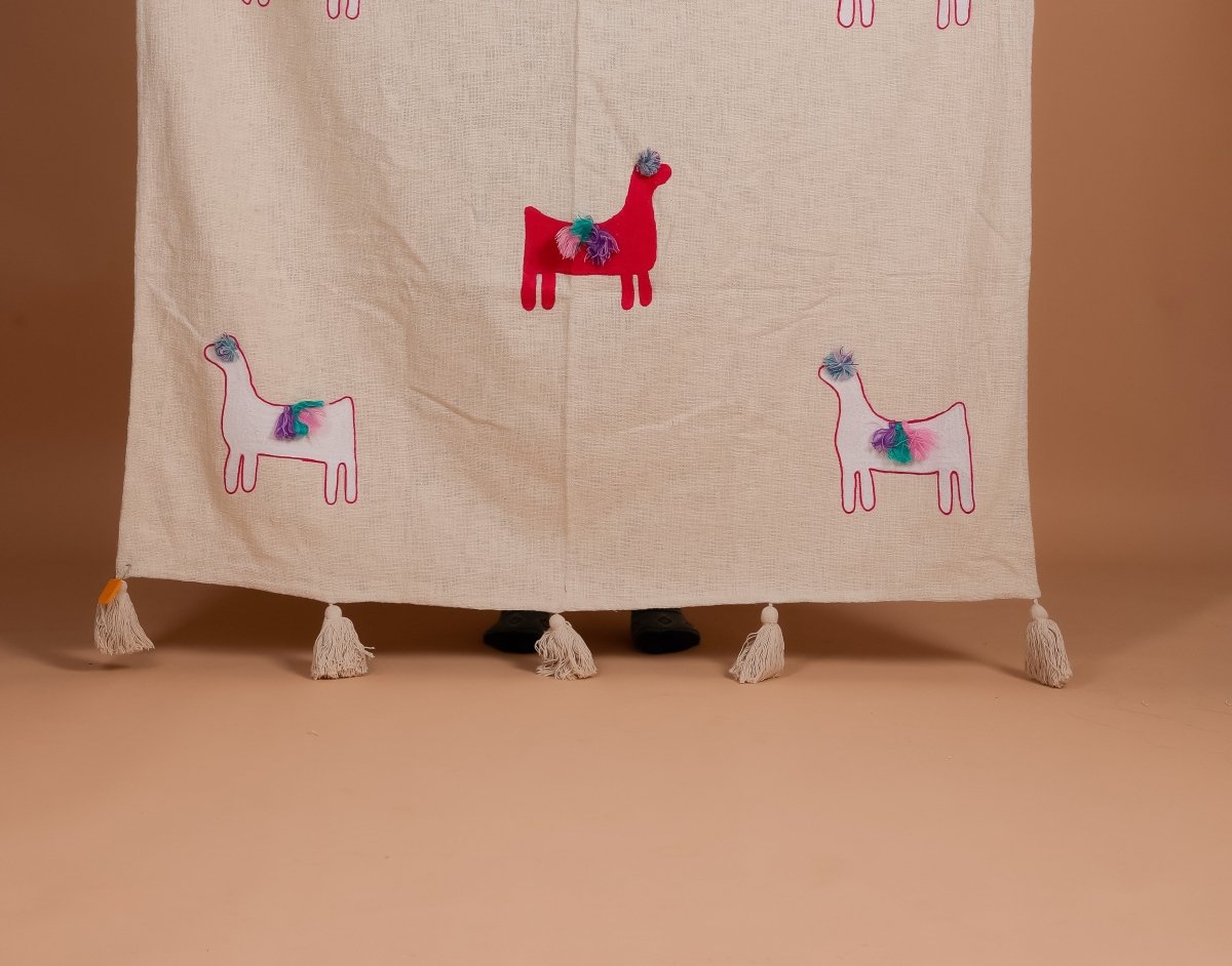KHARI - Decorative Embroidery Throw Blanket