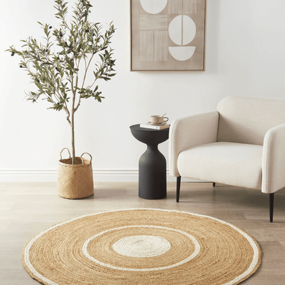 Kullar hand-braided jute area rug - main product view