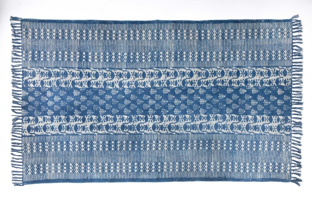 KWETA - Hand Block Printed Cotton Rug