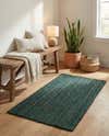 Braided Jute Hand-Braided Oval Rug 100% Natural Fiber