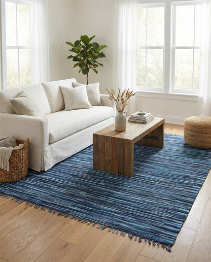 Hand Woven Chindi Cotton Rug
