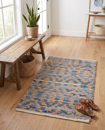 White Chindi Jute Rug