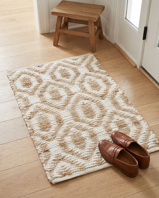 Hand Woven Chindi Jute Rug