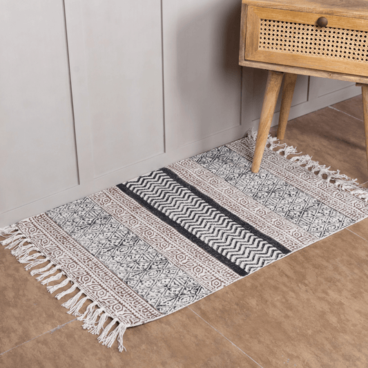 MARDIN - Hand Block Printed Cotton Rug