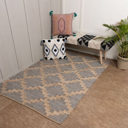 Mastung hand-woven jute area rug - main product view