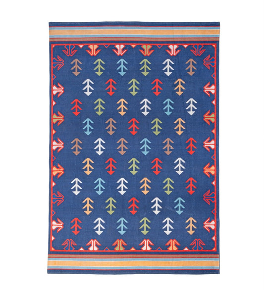 Midnight Nomad Arrow rug - texture close-up