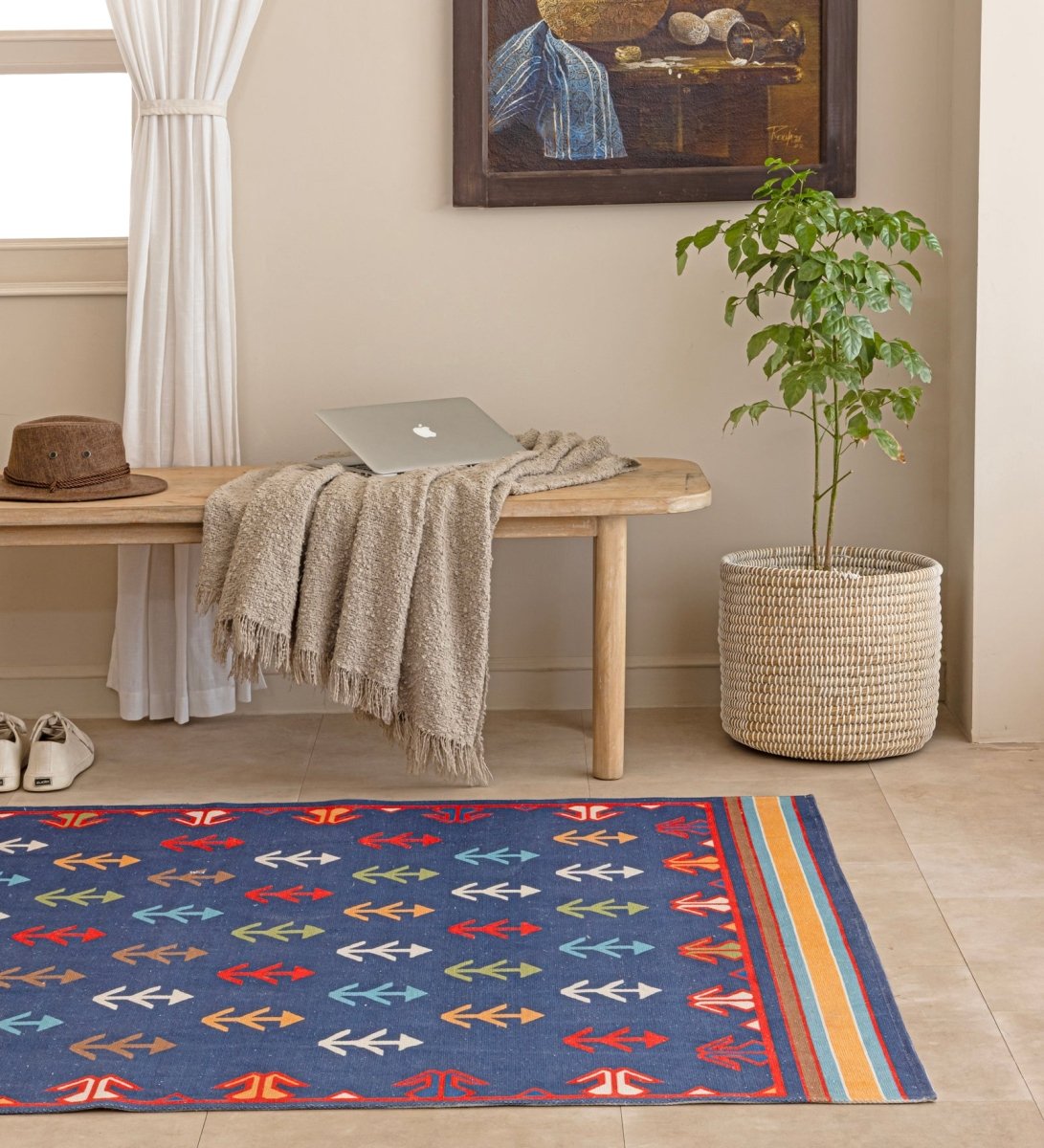 Midnight Nomad Arrow rug - alternate angle
