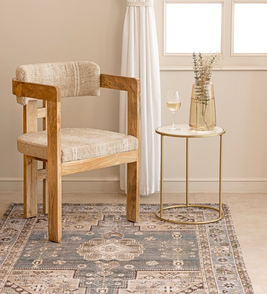Mist Blue Heritage Medallion Rug