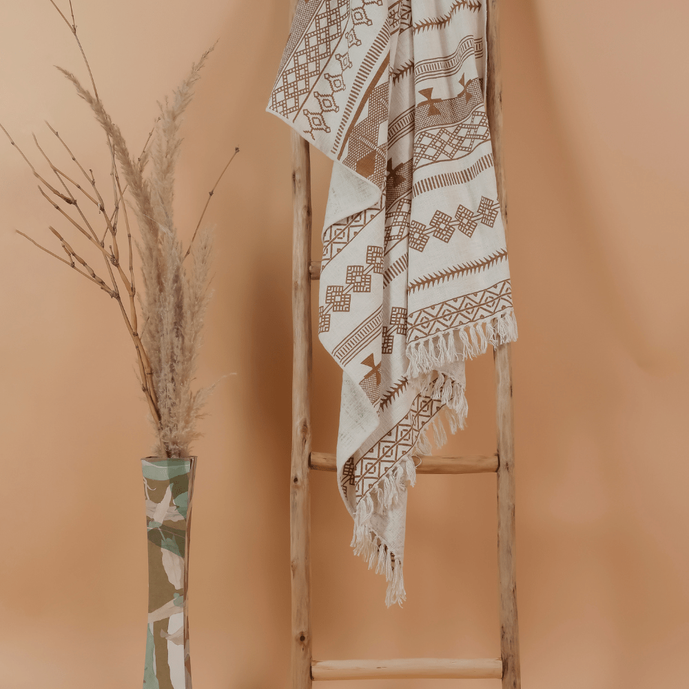 MORENA - Hand Block Printed Throw