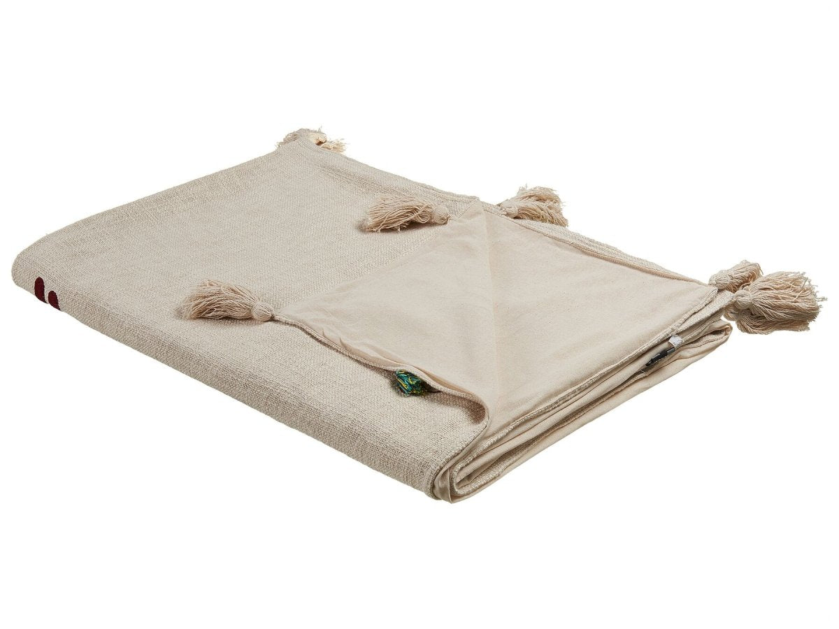 NAJUY - Decorative Embroidery Throw Blanket