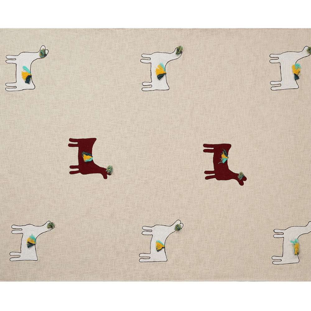 NAJUY - Decorative Embroidery Throw Blanket