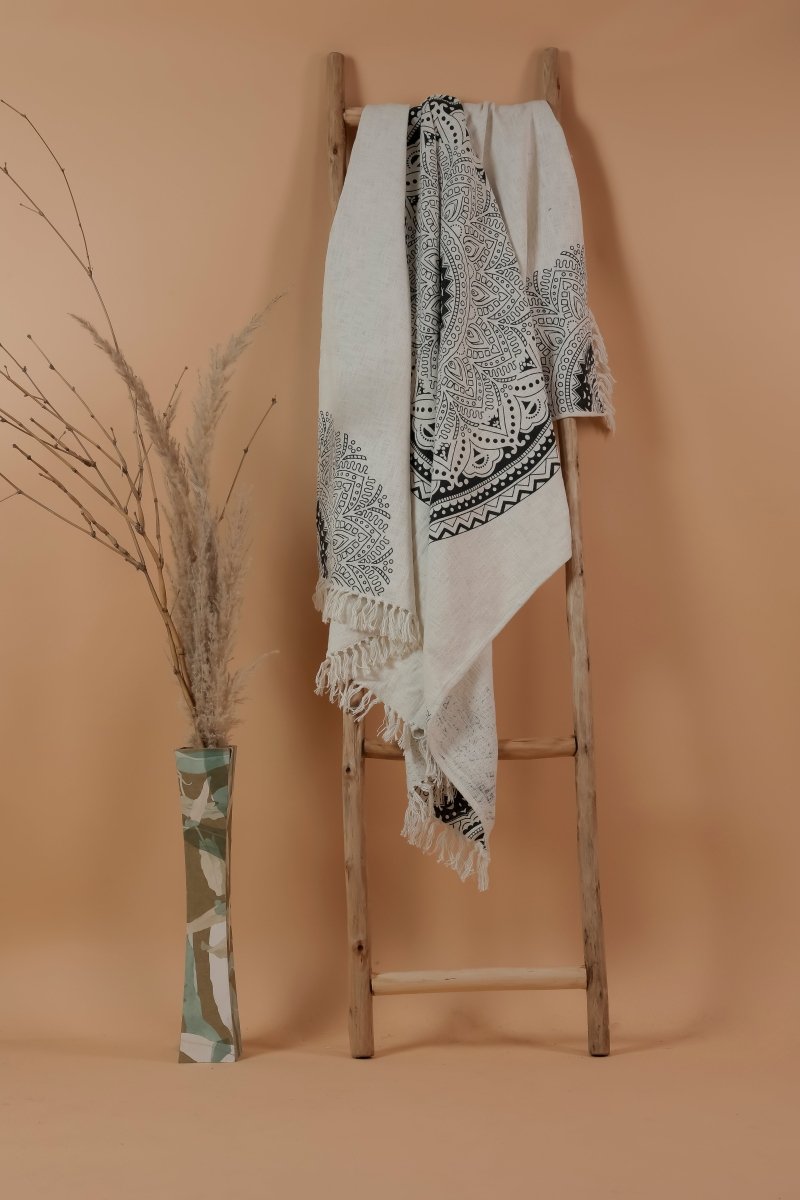 Namtar  -  Hand Block Printed Throw