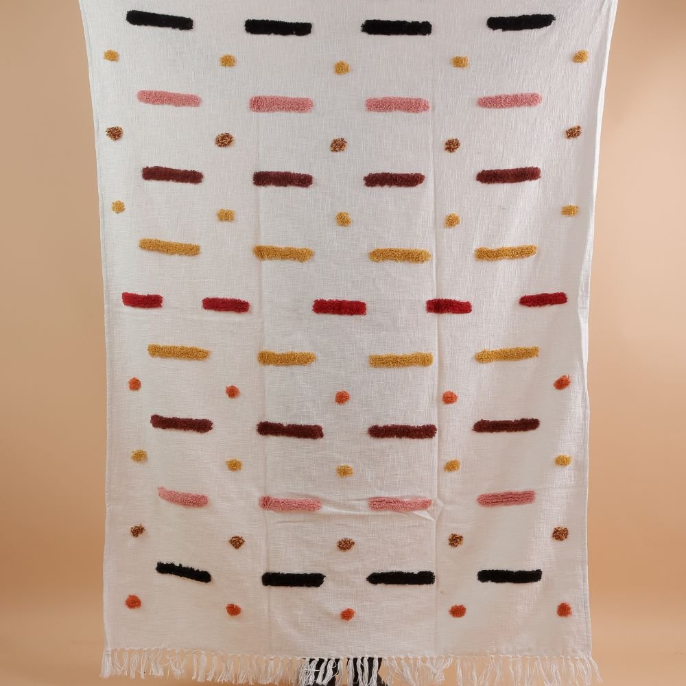 NIYARNA - Soft Tufted Throw Blanket
