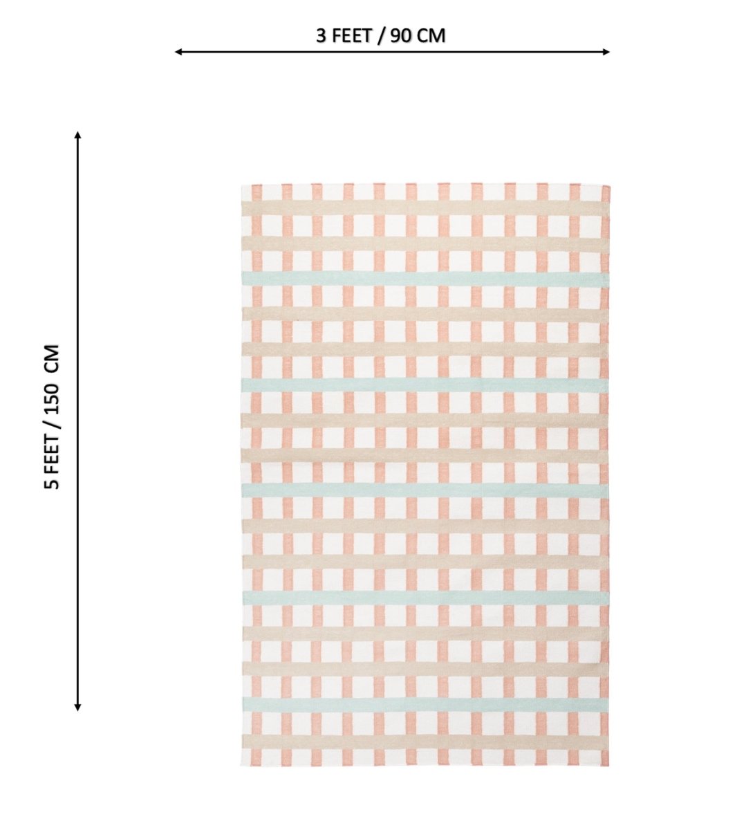 Pastel Picnic Plaid Kids rug - styled room view