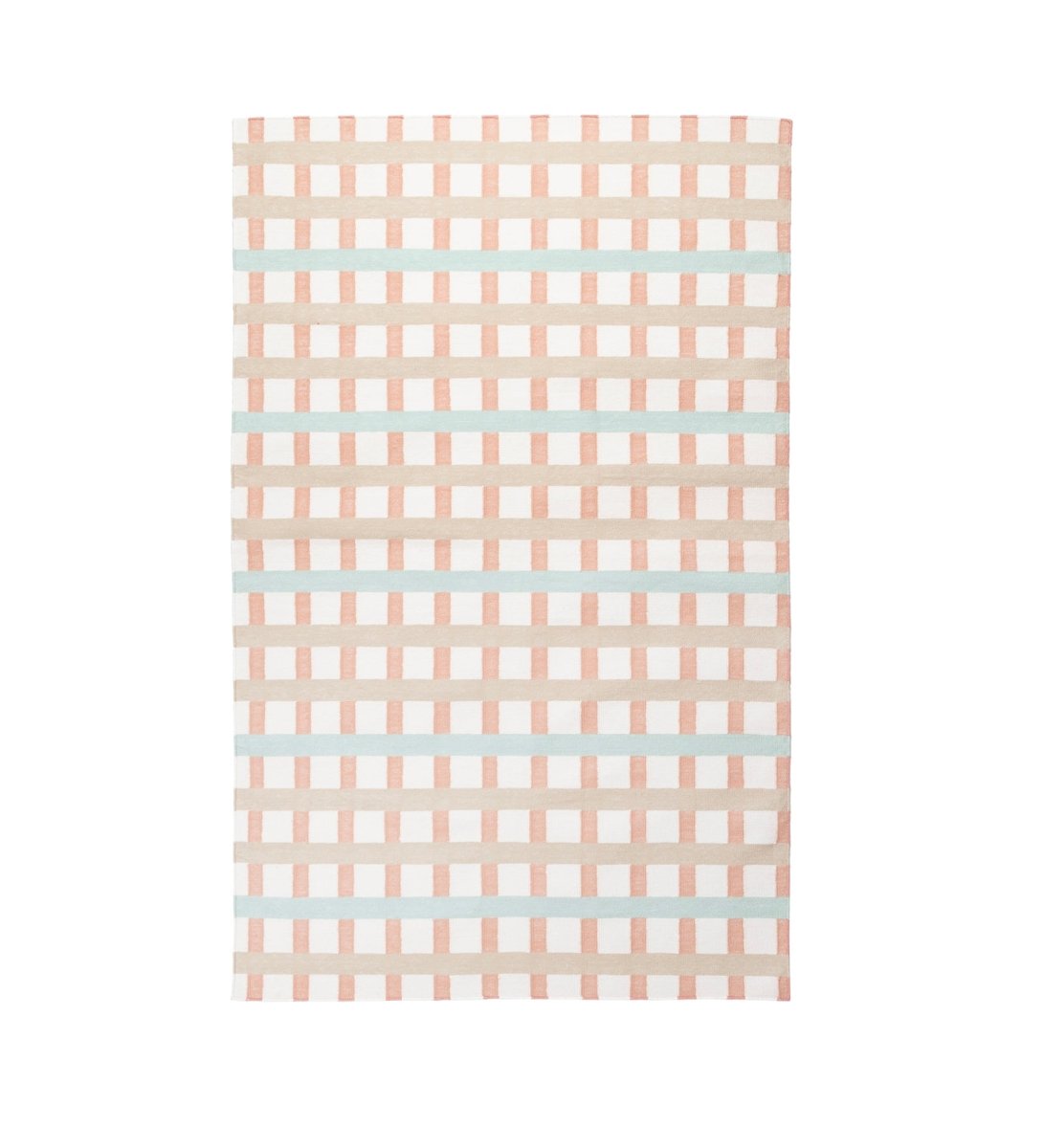 Pastel Picnic Plaid Kids rug - texture close-up