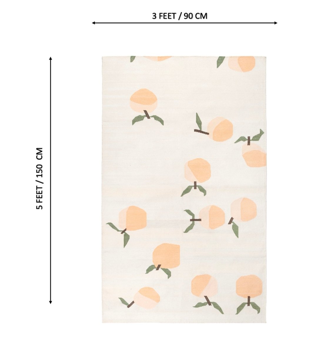 Peach Orchard Kids rug - styled room view